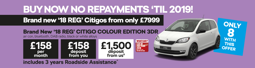 Brand New '18 REG' CITIGO COLOUR EDITION 3DR