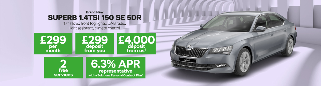 Brand New SUPERB 1.4TSI 150 SE 5DR
