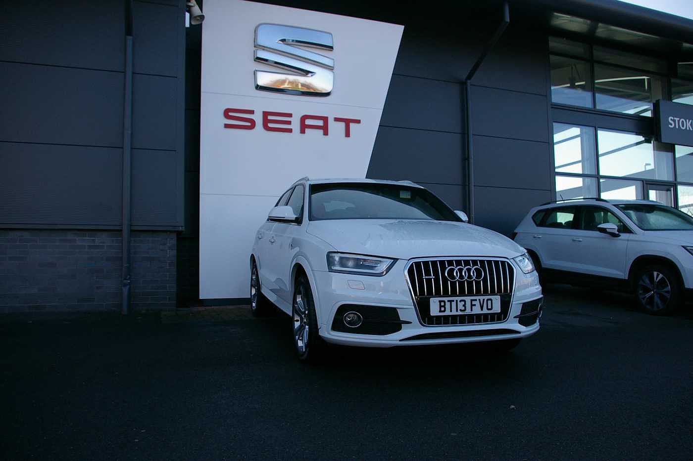 2013 White Audi Q3 2.0 TDI quattro, Diesel, Automatic