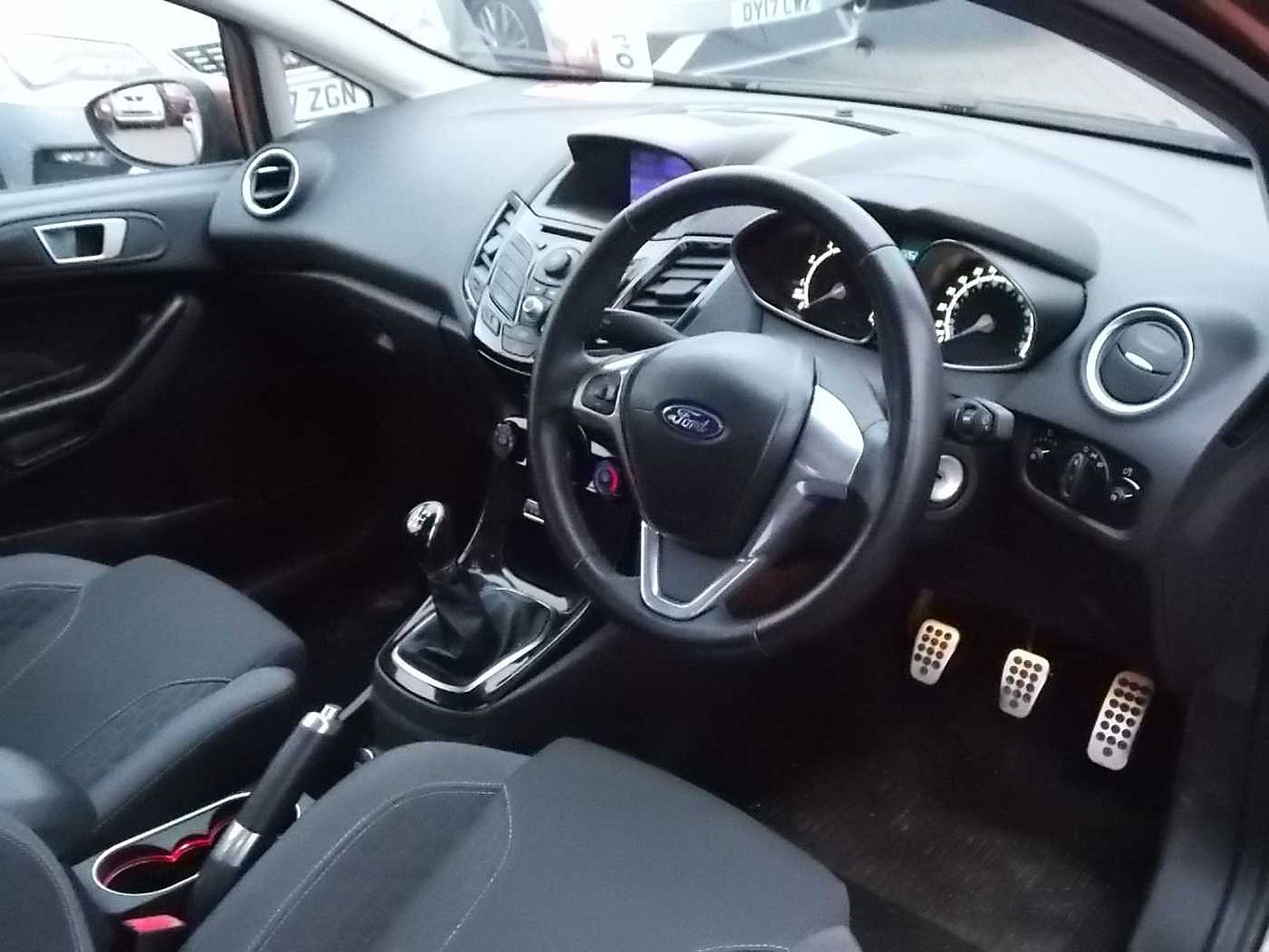 2013 Yellow Ford Fiesta Hatchback 3-Door 1.0 Zetec S EcoBoost, Petrol, Manual